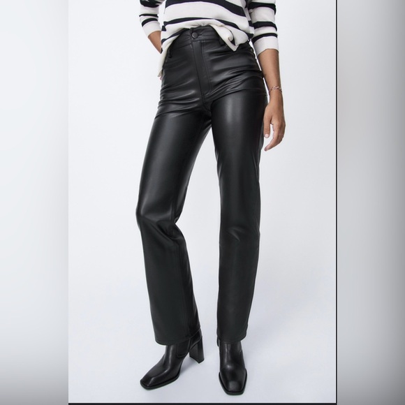 Zara Pants - Zara Faux Leather Black Pants